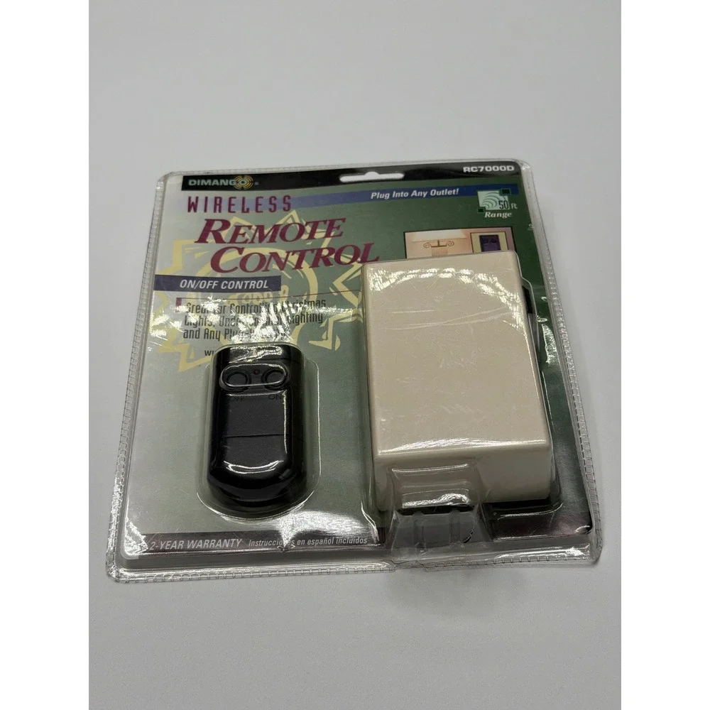 Dimango RC7000D Wireless Remote Control On Off Outlet‎ Receiver Transmitter 50ft